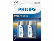 Philips batérie C ExtremeLife +, alkalická - 2ks