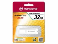 Transcend 32GB JetFlash 370, USB 2.0 flash disk, biely