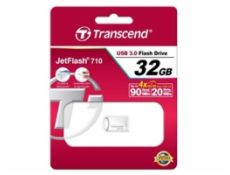 TRANSCEND USB Flash Disk JetFlash®710S, 32GB, USB 3.0, Silver (R/W 90/20 MB/s)