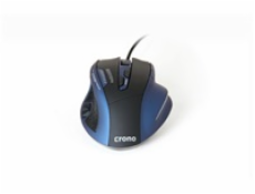 CRONO myš CM638 high end, laserová, gaming, 8200 dpi, černo-modrá, USB