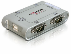 DeLock konvertor USB-&gt; 4xCOM DB9, industrial