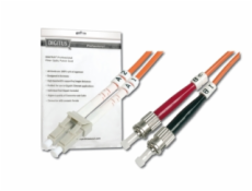 Digitus Fiber Optic Patch Cable, LC to ST, Multimode 50/125 µ, Duplex Length 2m