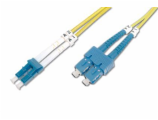DIGITUS Fiber Optic Patch Cord, LC to SC, Singlemode 09/125 µ, Duplex Length 1m