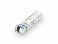 DIGITUS 1.25 Gbps BiDi WDM SFP Module, Up to 20km, Singlemode, LC Simplex Connector 1000Base-LX, Tx1310nm/Rx1550nm