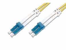 DIGITUS Fiber Optic Patch Cord, LC to LC, Singlemode, OS1, 09/125 µ, Duplex Length 3m