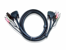 ATEN int.kabel pre KVM USB, DVI, audio, 1,8 m pre CS1768, Dual Link