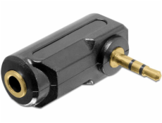 Delock audio adaptér stereo jack 3,5 mm 3 pin samec na samicu pravouhlú
