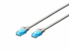 Digitus Patch kábel, UTP, CAT 5e, AWG 26/7, šedý 3m, 10ks