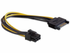 Delock napájací kábel SATA 15 pin na 6 pin PCI Express