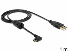 Delock kábel USB 2.0 A samec&gt; USB micro B samec, pravouhlý 270 °, 1m