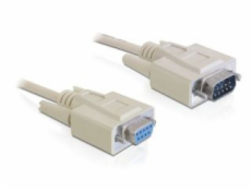 Delock Cable RS-232 serial Sub-D9 male / female 5 m