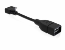 Delock Adapter USB micro-B samec pravouhlý&gt; USB 2.0-A samica OTG 11cm