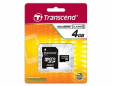 Transcend microSDHC          4GB Class 4 + SD-Adapter