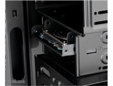 AKASA Montážní kit  pro 2,5" HDD do 3,5" pozice, 2x 2,5" HDD/SSD, černý