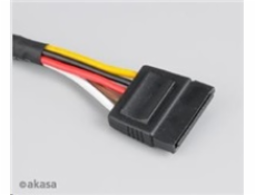 AKASA Kabel SATA prodlužka napájení, 30cm