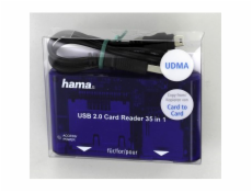 Hama USB 2.0 Multi Card Reader 35 in  1, blue             55348