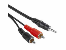 PREMIUMCORD Kabel audio 3,5mm Jack - 2x Cinch 5m (M/M, stereo)