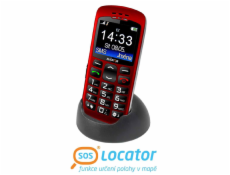 Aligator A670 Senior, červená + nabíjecí stojánek