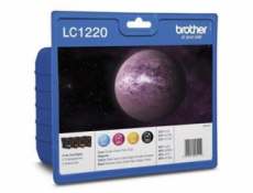 BROTHER LC-1220 VAL (atrament BK/C/M/Y, str. 300) blister multipack čierna + 3 farby, pre DCPJ925DW