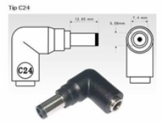 AVACOM nabíjecí Jack pro Notebooky C24 (7,4mm x 5,1mm pin) pro HP/Compaq