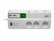 APC 6 outlets 5V 2 port USB charger 230V FR