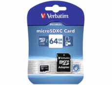 Verbatim microSDXC          64GB Class 10 UHS-I incl adapter