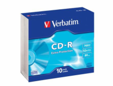 VERBATIM CD-R(10-Pack)Slim/ExtraProtection/DL/52x/700MB