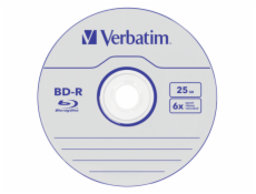 1x5 Verbatim BD-R Blu-Ray 25GB 6x rychlost Dtalife No-ID klenot