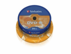 VERBATIM DVD-R(25-Pack)Spindl/MattSlvr/16x/4.7GB