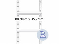 Herma nalepka na laptop 88,9x35, 4000 Stück biela 8211