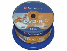 1x50 Verbatim DVD-R 4,7GB 16x Speed, photo printable