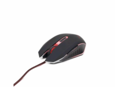 GEMBIRD myš MUSG-001-R optická, červeno-černá, 2400 dpi, USB
