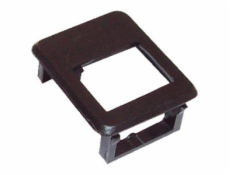 Rámček pre keystone do patch panelu čierny