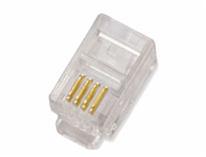 Plug 4P4C - RJ10, pack (100ks)