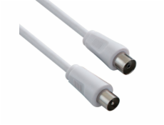PREMIUMCORD TV kabel anténní propojovací 5m (koaxiální, M/F, 75 Ohm)