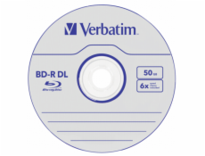 1x10 Verbatim BD-R Blu-Ray 50GB 6x Speed, biela modra Cakebox