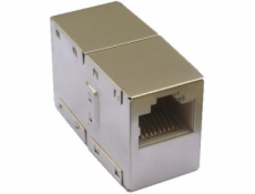Spojka 2 x RJ45 plast STP Cat.5e (silver)
