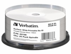 VERBATIM BD-R(25-pack)Blu-Ray/spindle/6x/25GB/Printable/No ID