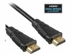 PremiumCord HDMI High Speed \u200b\u200b+ Ethernet kábel, pozlátené konektory, 1,5 m