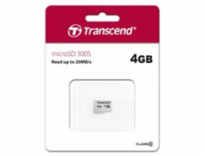 Transcend microSDHC 300S     4GB Class 10