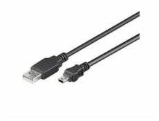 PremiumCord Kábel mini USB, AB, 5pin, 0,5 m