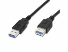 PremiumCord USB 3.0 predlžovací AA čierny 1m