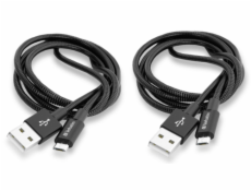 Verbatim Micro USB Cable Sync & Charge 100cm cierna