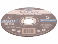 Kotouč řezný na kov, 125x1,0mm, GEKO PREMIUM