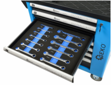 Dílenská skříňka s výbavou 243ks 7 zásuvek GEKO