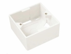 Solarix Box na / pod omietku pre zásuvku SX9 biely 80 x 80 x 32mm