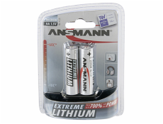 1x2 Ansmann Lithium Mignon AA LR 6 Extreme batérky 