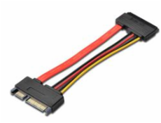 PREMIUMCORD Kabel SATA + napájení prodlužovací k HDD, 15cm