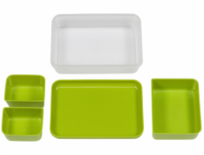 Emsa Clip&Go Lunchbox 518098 1,2l Transparent/zelena