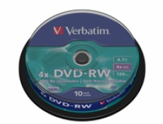 VERBATIM DVD-RW(10-pack)Spindle/4x/4.7GB